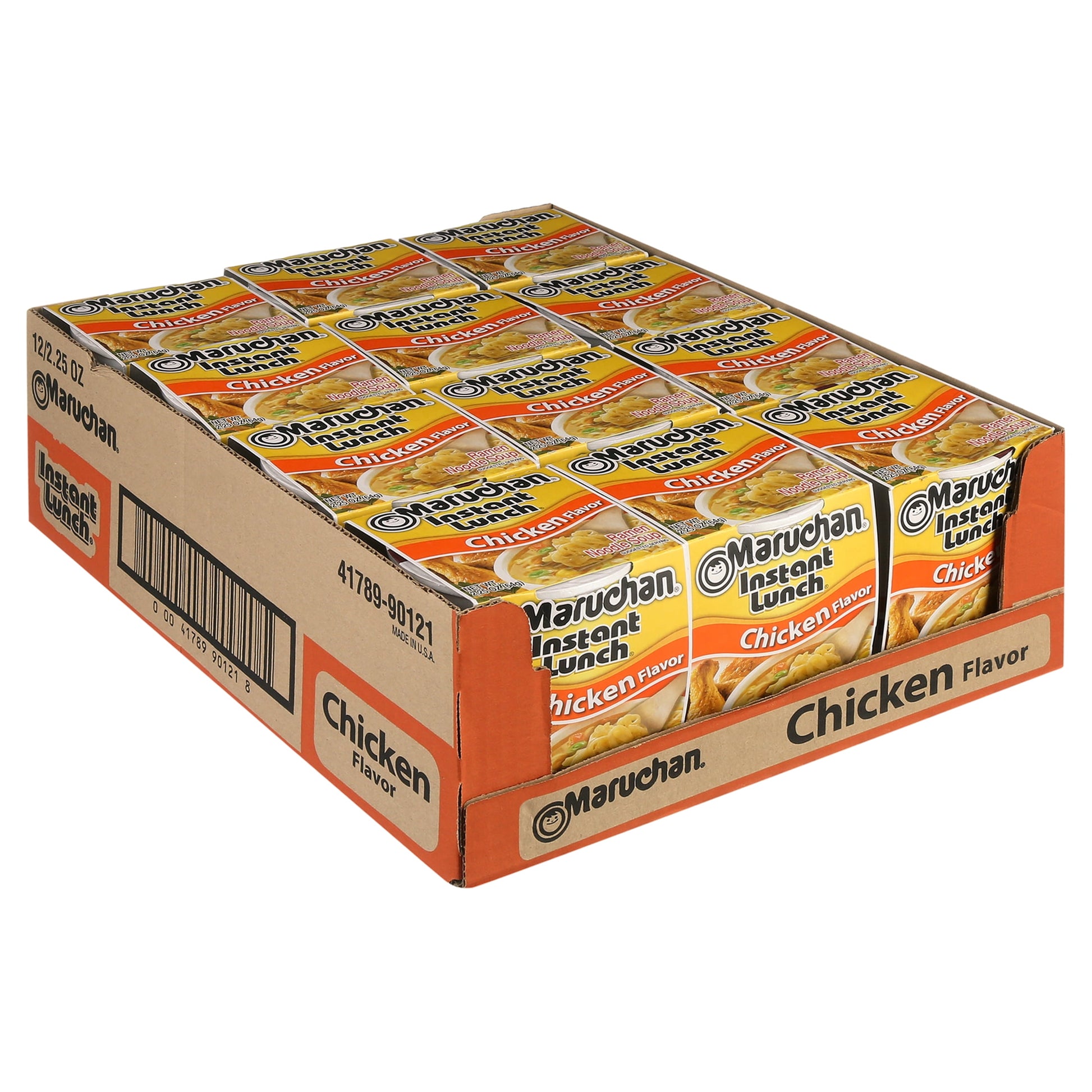 Chicken Instant Lunch Ramen Noodles, 2.25 Oz Cup (12 Packs)