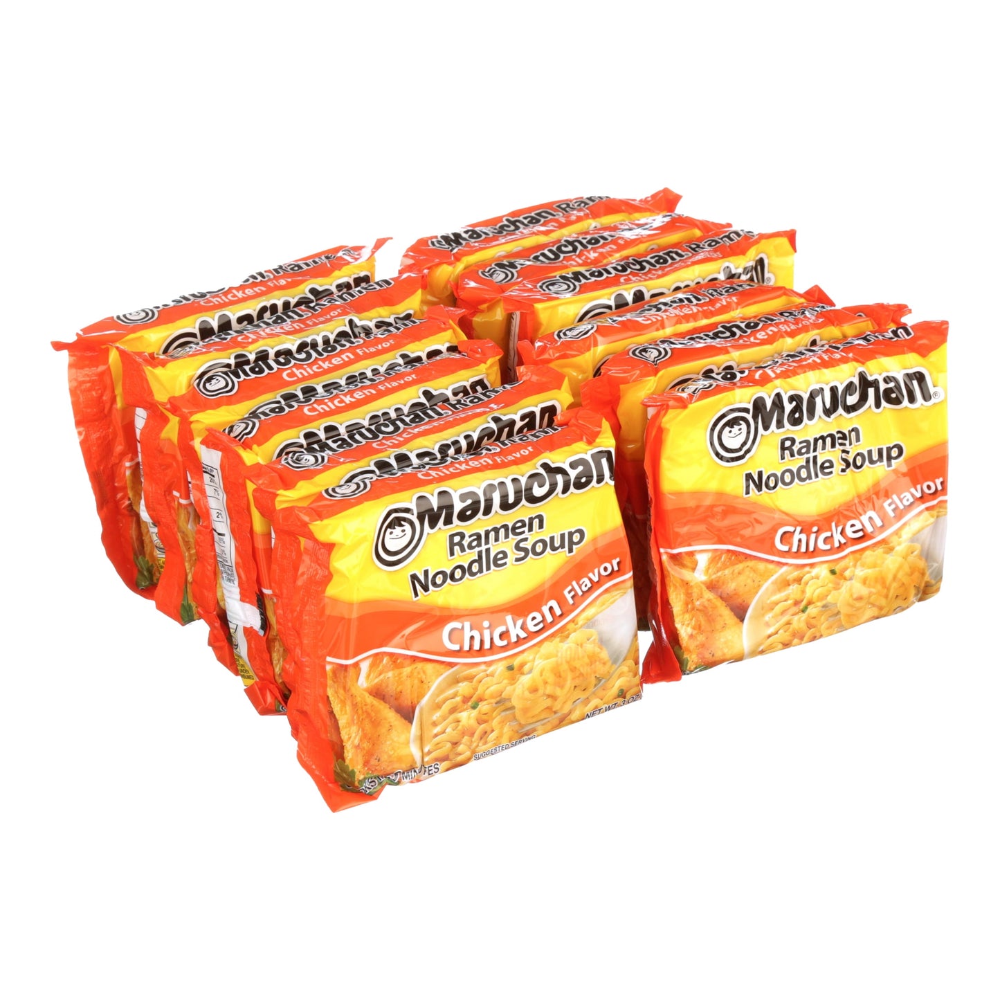 (24 Pack)  Ramen Noodle Chicken Flavor Soup, 3 Oz, 12 Count Shelf Stable Package