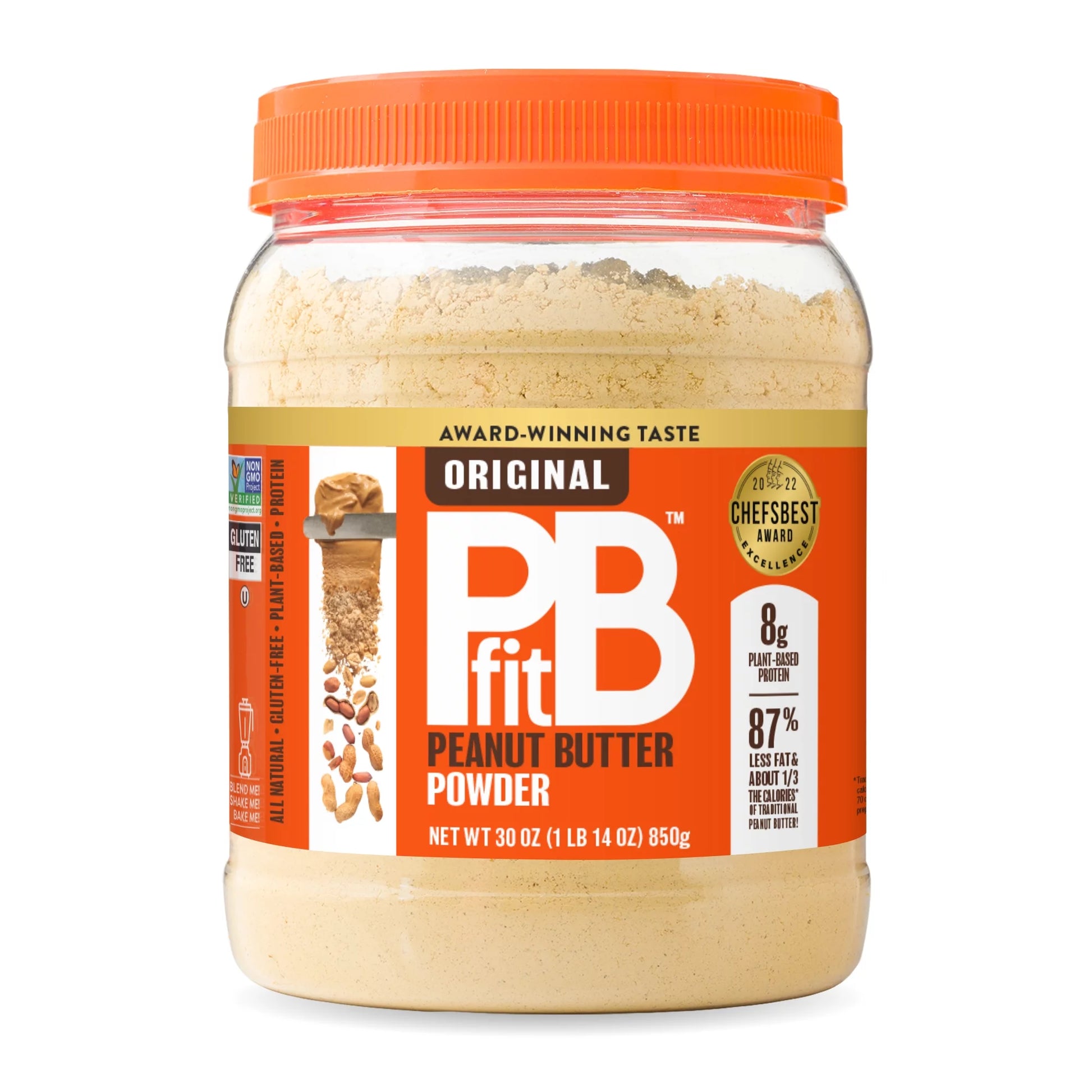 All-Natural Peanut Butter Powder, 30 Oz Jar