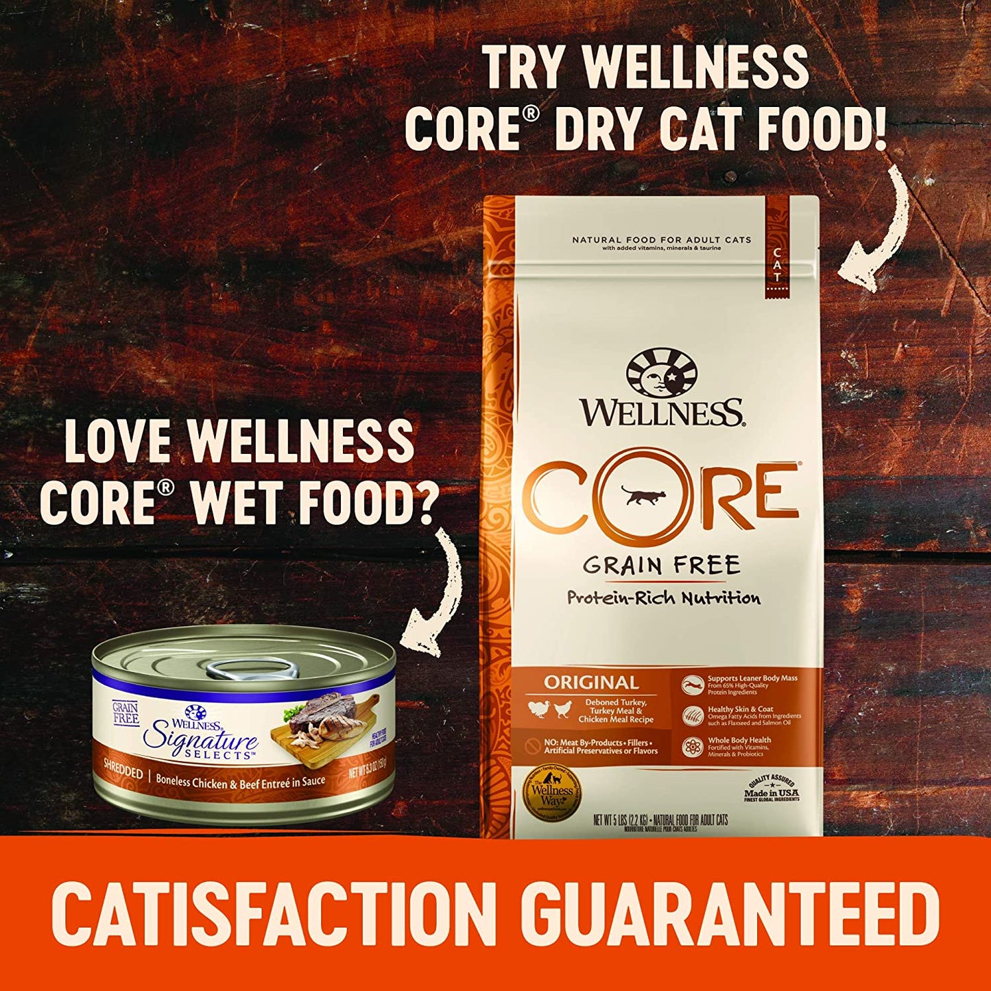 CORE Grain-Free Signature Selects Wet Cat Food, Natural Pet Food Made with Real Meat (Flaked Skipjack Tuna & Shrimp, 5.3 Ounces, Pack of 12)