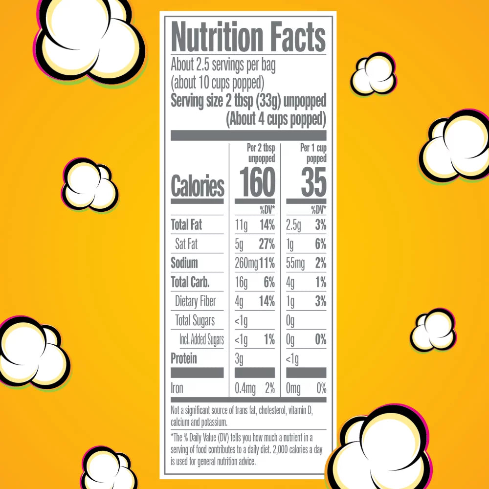 Kettle Corn Microwave Popcorn, 24 Ct (3 Oz. Bags) Gluten-Free