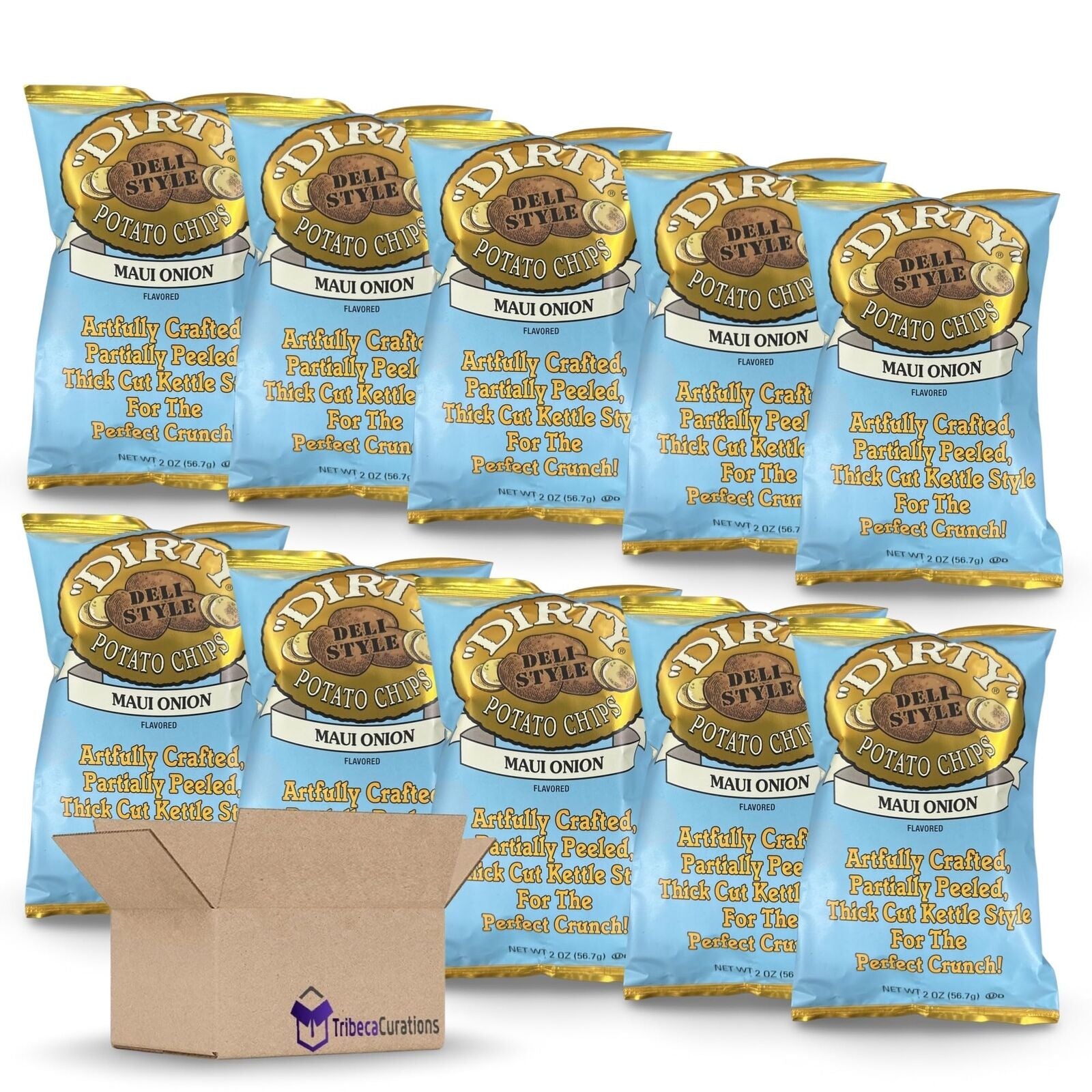 Deli Style Potato Chips Value Pack | Bundled by Tribeca Curations, Maui Onion |