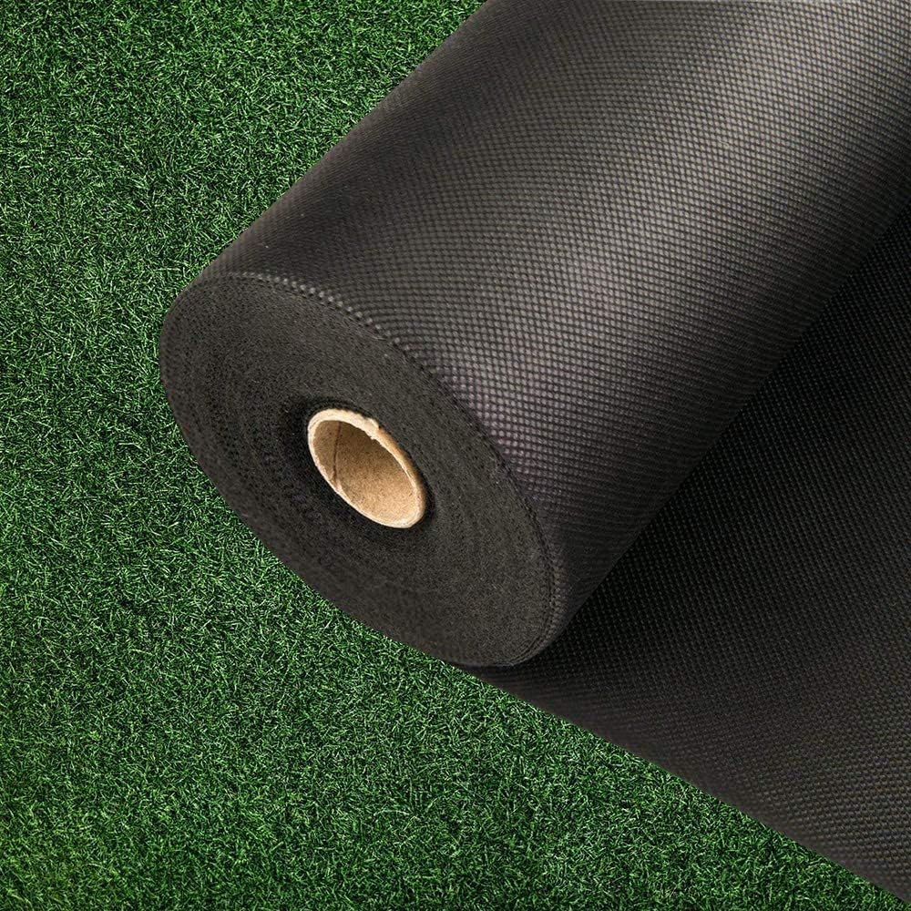 Non-Woven Landscape Fabric–6Ftx300Ft, 1.8oz Weed Barrier Cloth, Heavy Duty Garden Weed Barrier Fabric Roll, Landscaping Fabric Weed Control W/WeedStop Technology, Commercial Weed Block (Black)