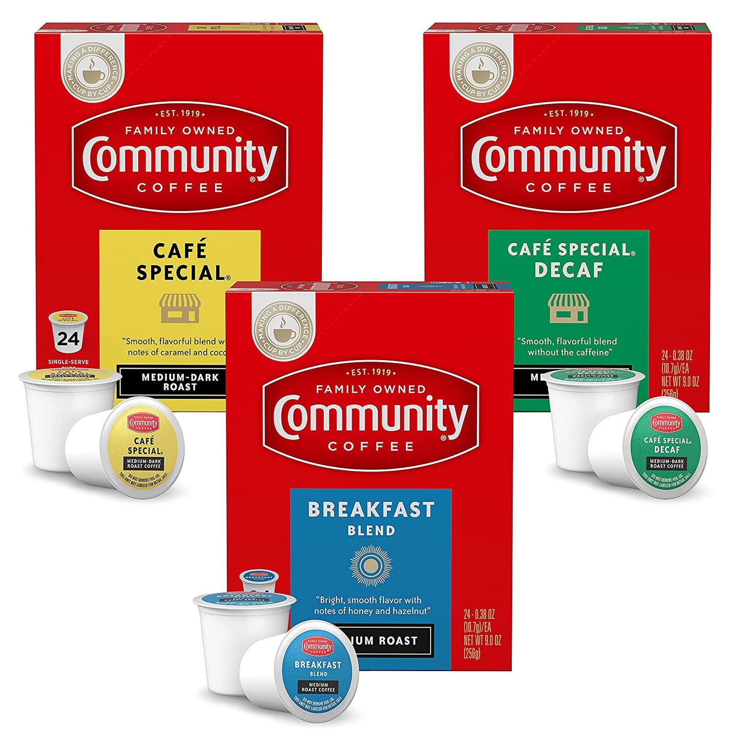 All Day Variety Pack with Decaf 72 Count Coffee Pods, Medium Dark Roast, Compatible with Keurig 2.0 K-Cup Brewers