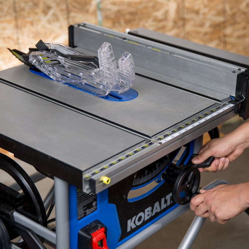 10-In 15-Amp 120-Volt Corded Portable Jobsite Table Saw with Gravity Rise Stand