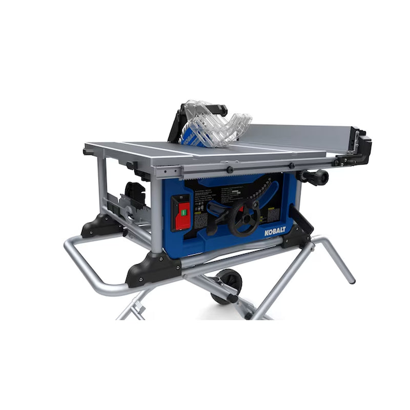 10-In 15-Amp 120-Volt Corded Portable Jobsite Table Saw with Gravity Rise Stand