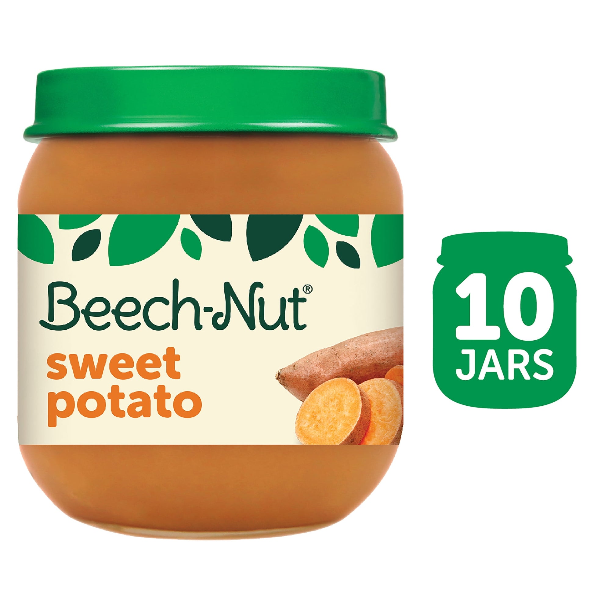 Stage 2 Baby Food, Sweet Potato, 4 Oz Jar (10 Pack)