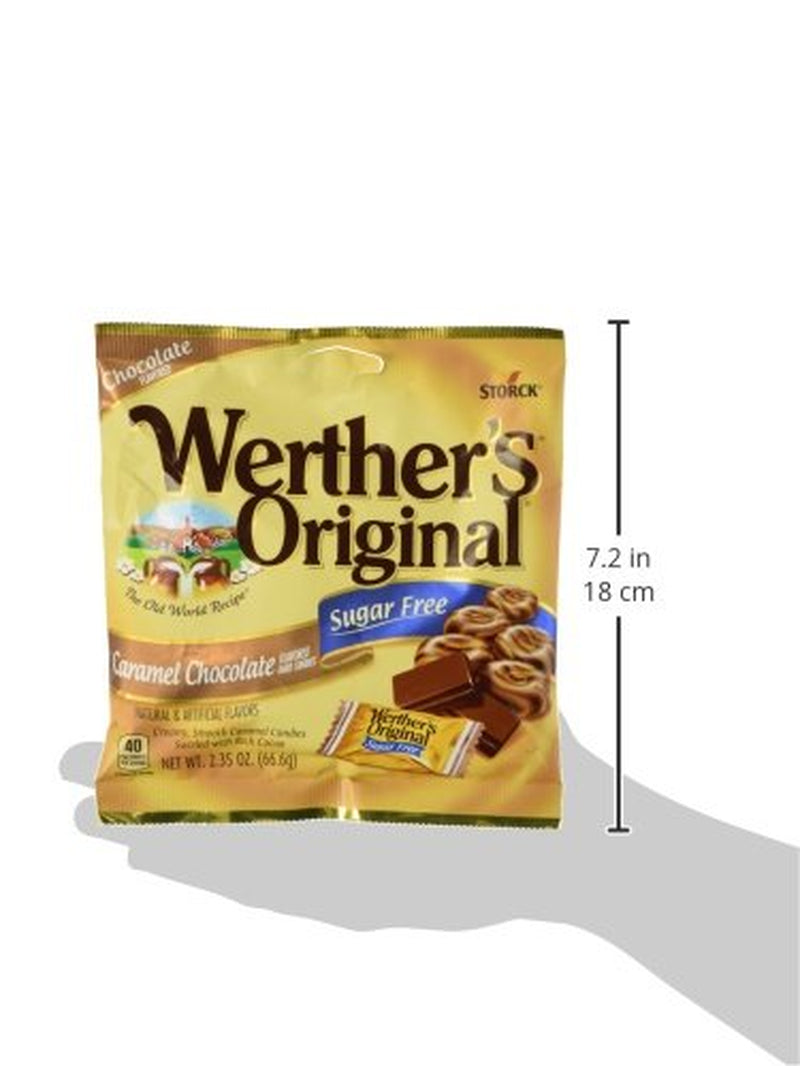 Caramel Chocolate Sugar Free Hard Candies 2.35 Oz by Werther'S