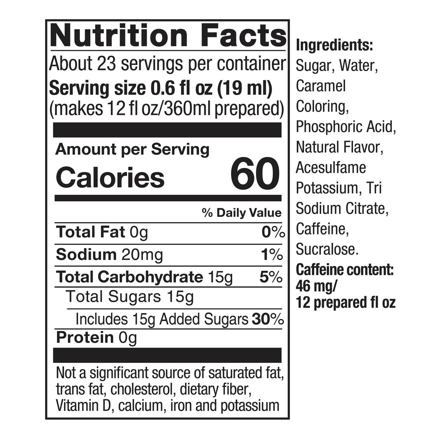 Cola Flavor Sparkling Water Drink Mix, 14.8 Oz