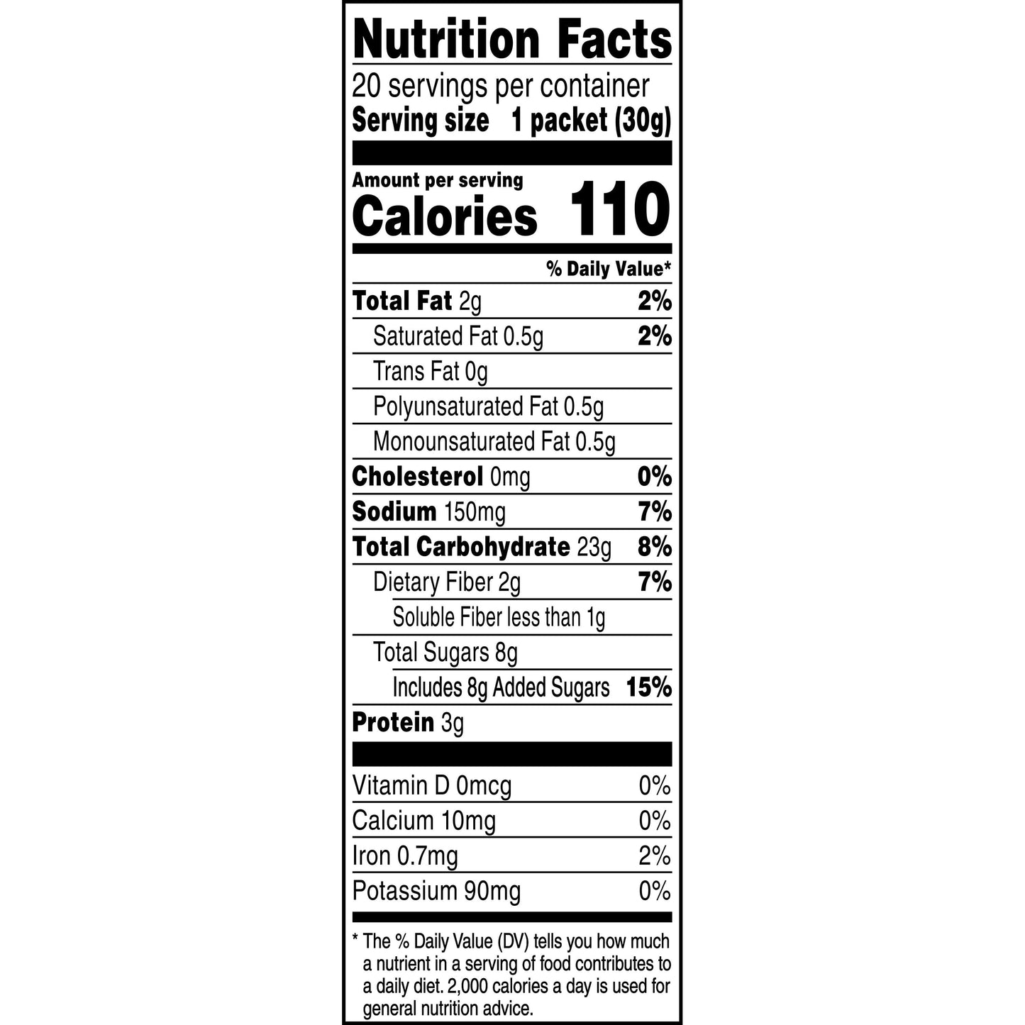 , Instant Oatmeal, Strawberry & Cream, Ready-To-Microwave Oatmeal, 1.1 Oz Packets, 20 Pack