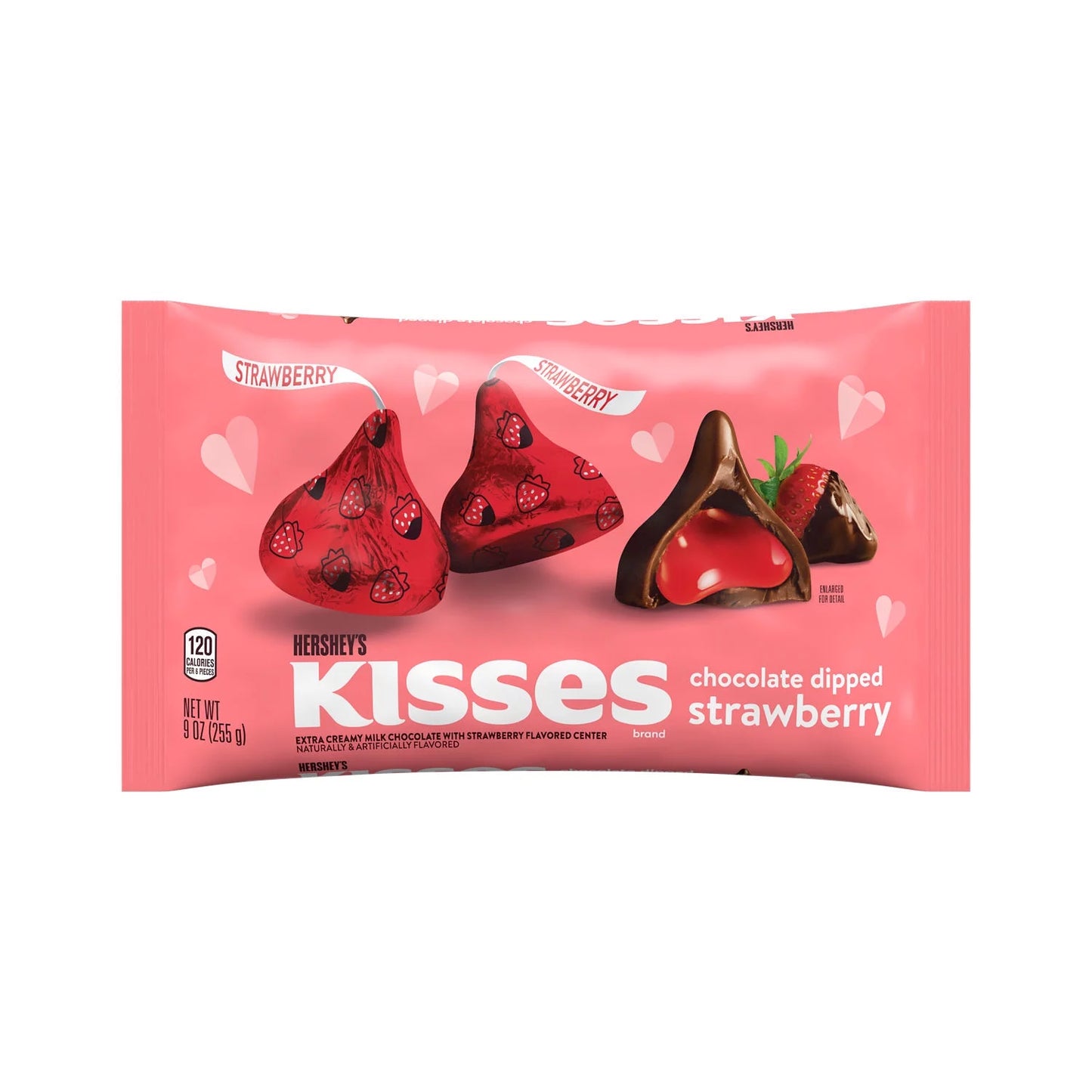 Kisses Chocolate Dipped Strawberry Valentine'S Day Candy, Bag 9 Oz