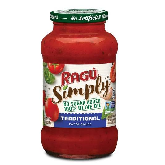 Rag Simply Traditional Pasta Sauce, 24 Oz. (Pack of 2)