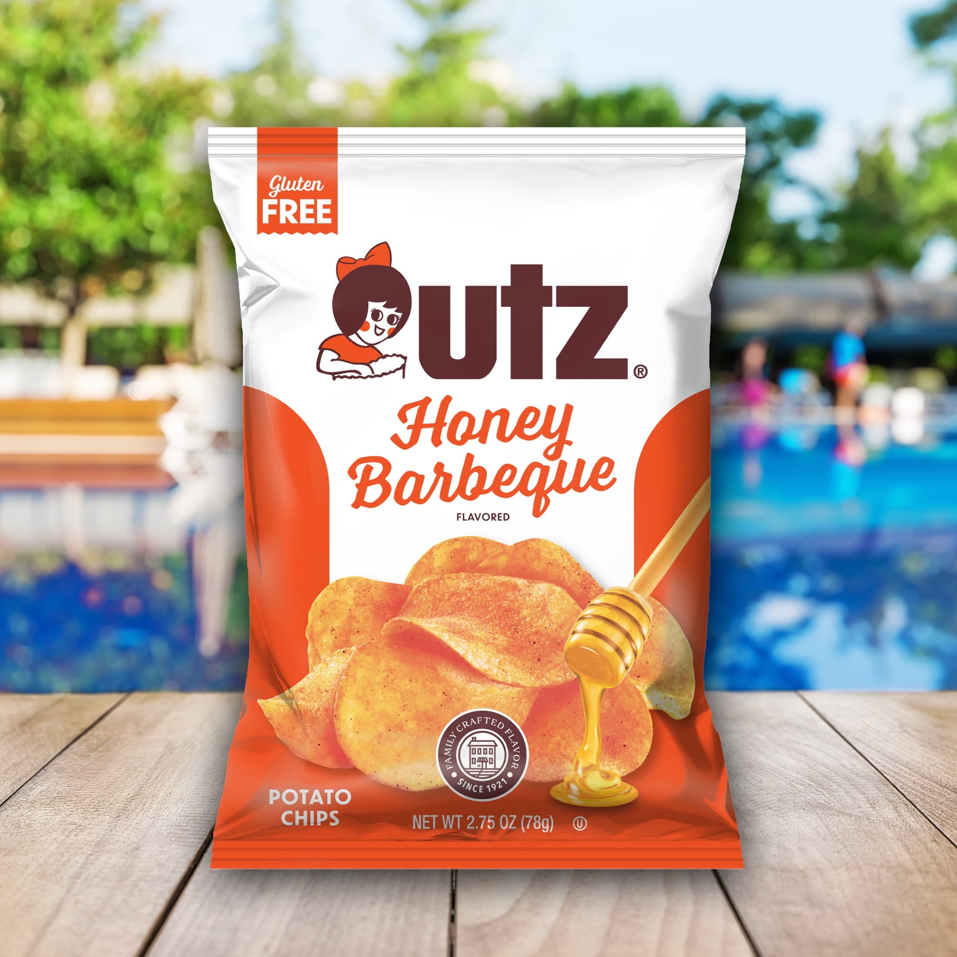 Honey Barbeque Potato Chips, Gluten-Free, 2.75 Oz Bag
