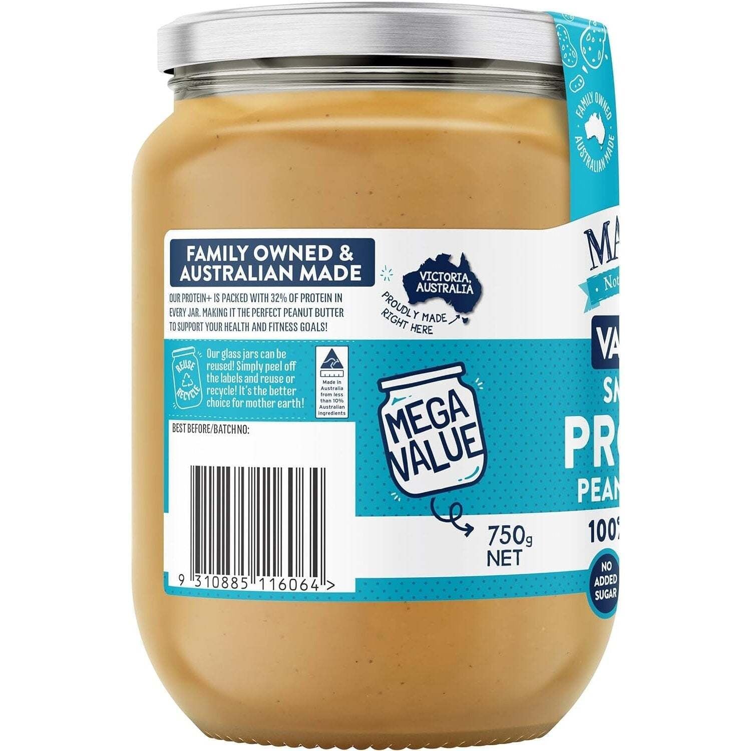 Mayver'S Peanut Butter Protein 750G(Pack of 6)