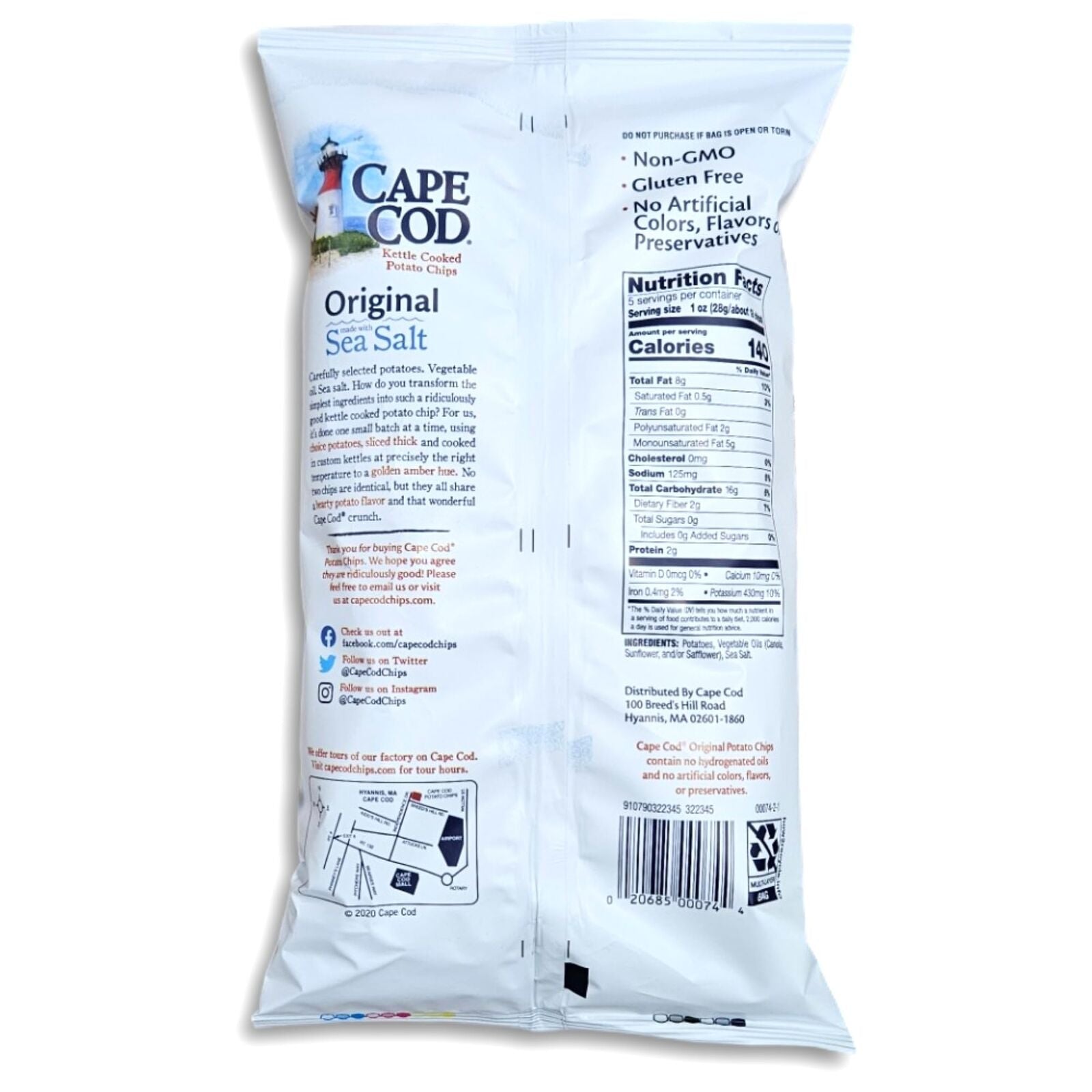 Cape Cod Kettle Cooked Potato Chips Value Pack | Bundled by Tribeca Curations |