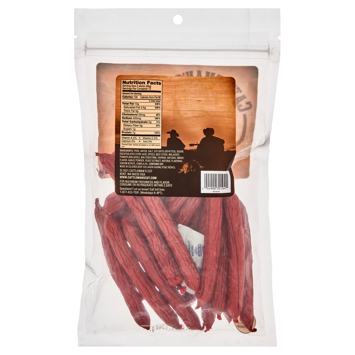 Old Fashioned Smoked Meat Sticks Jerky, 12 Oz Pouch