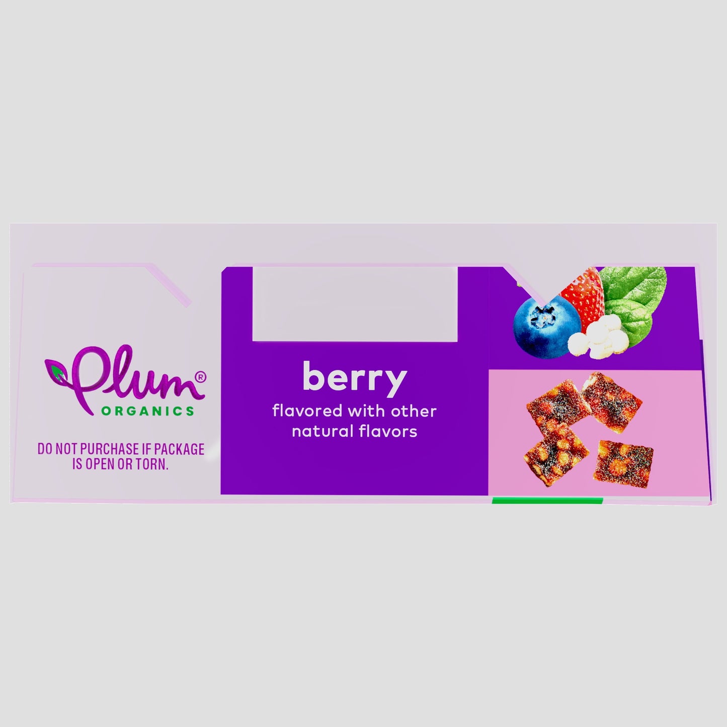 (4 Pack)  Teensy Snacks Soft Fruit Snacks, Berry with Puffed Quinoa, 0.35 Oz Bags, 5 Count