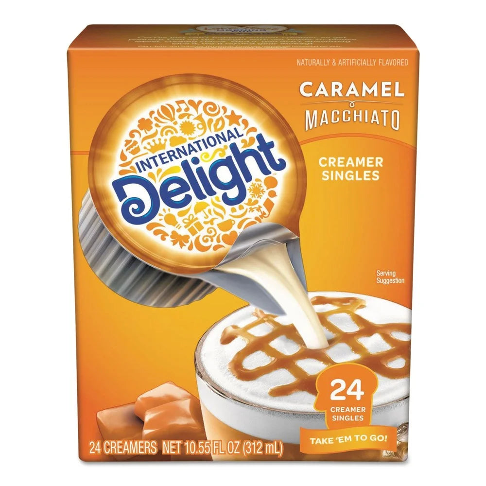 Caramel Macchiato Coffee Creamer Singles, 0.44 Fl Oz, 24 Count