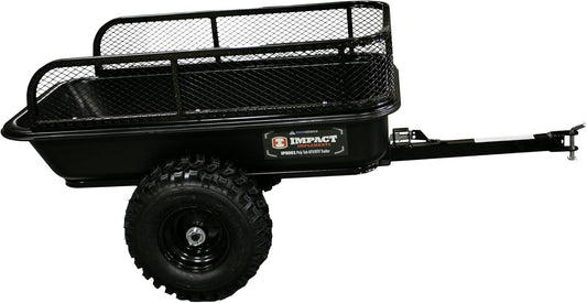 ® Impact Implements 1500Lb Poly Tub Utility Cart Cargo Trailer. Tilt Bed & Foot-Release Dump for Atv'S, Utv'S, Lawn & Garden Tractors & More.