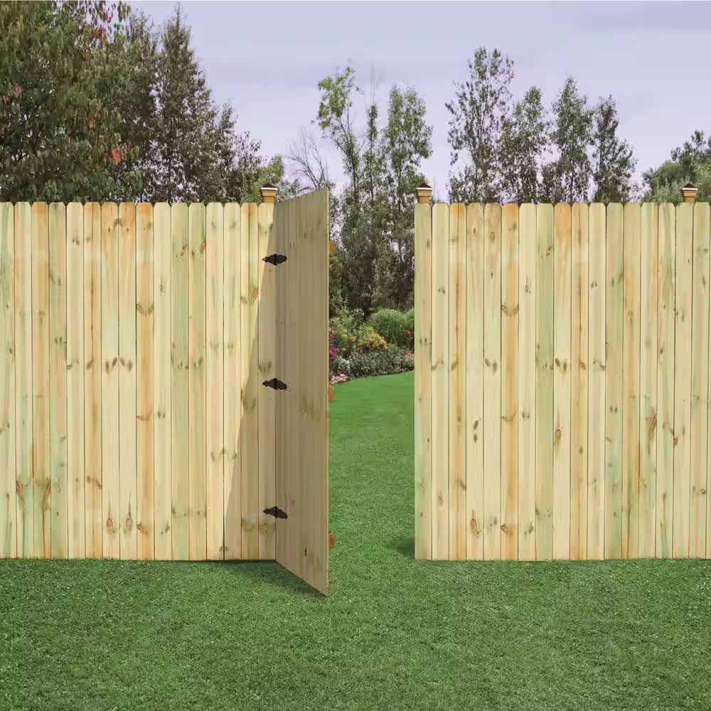 1/2 In. X 4 In. X 6 Ft. Dog Ear Brazilian Pine Fence Picket (12-Pack)