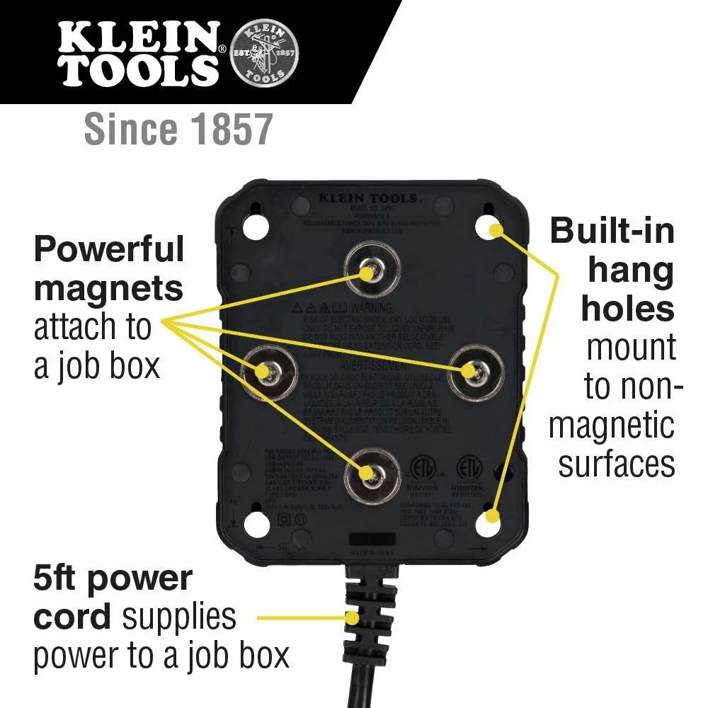 29601 Powerbox 1, 4-Outlet Magnetic Mounted Power Strip