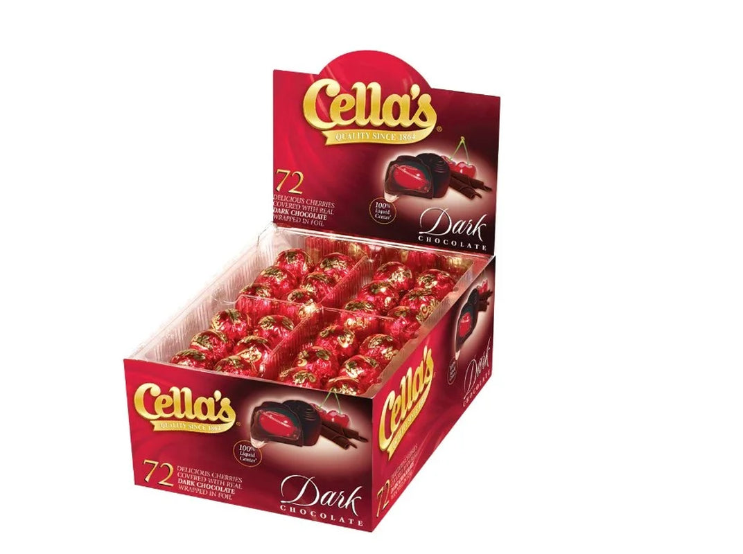 Dark Chocolate Covered Cherries, 72-Count Box