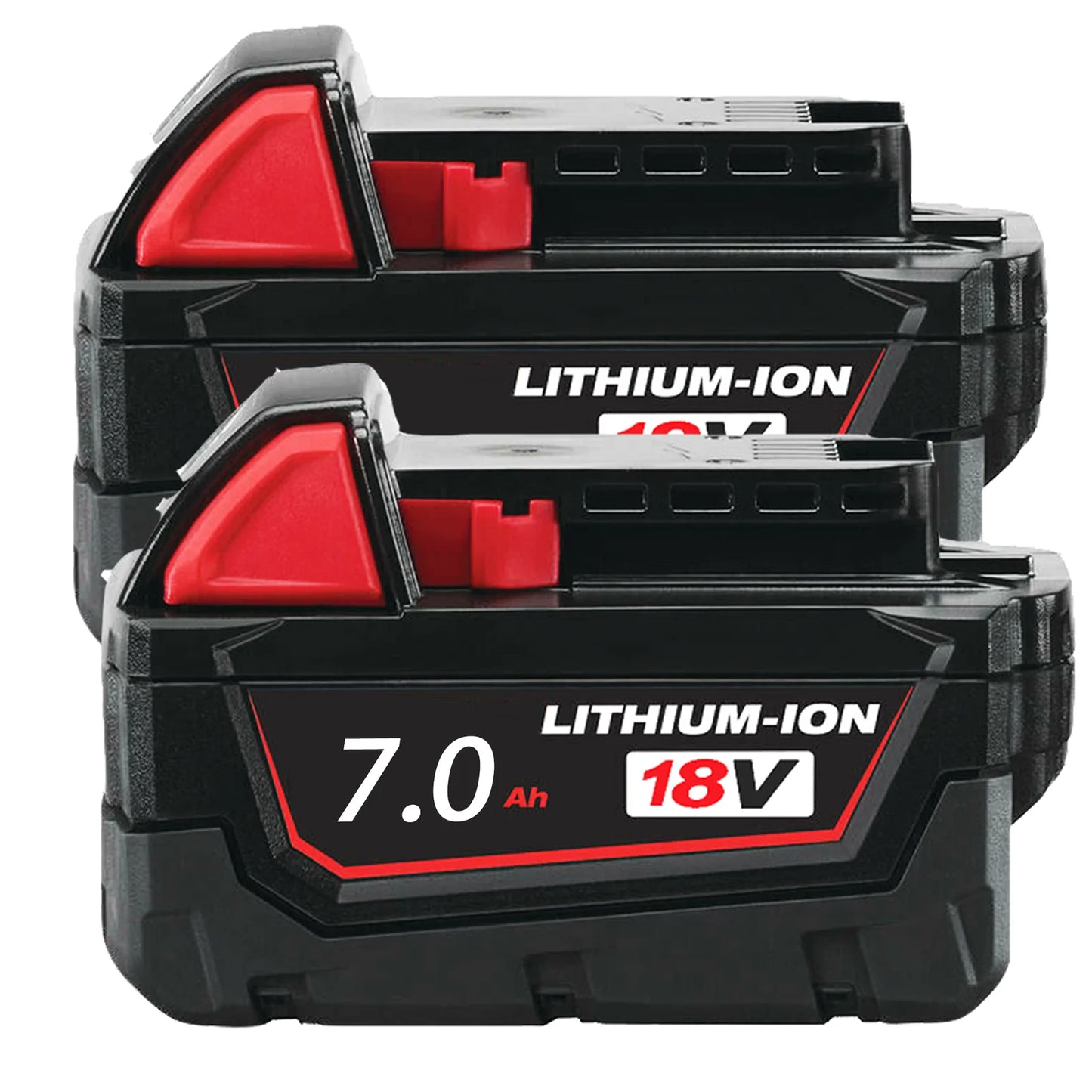 2 Pack Replacement Battery for Milwaukee 48-11-1852 M18 LITHIUM XC 7.0 Ah Extended Capacity Battery 18 Volt