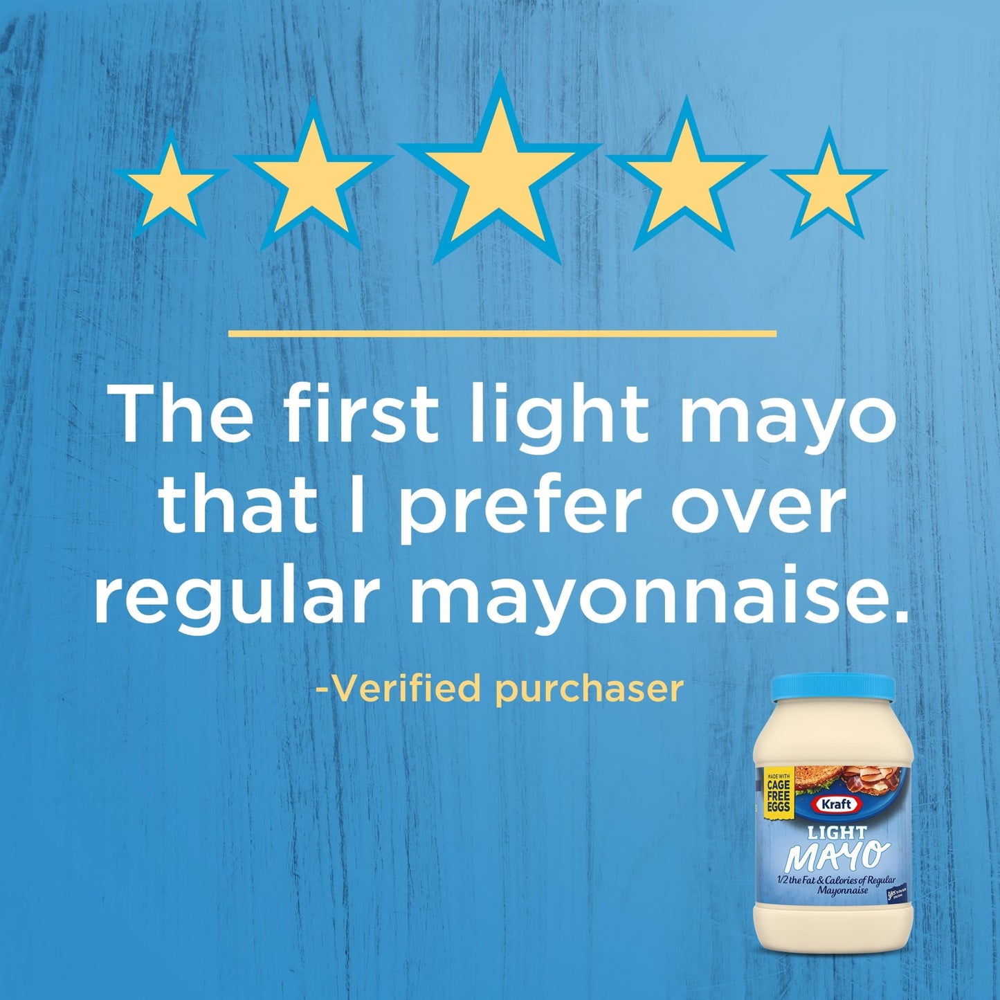 Light Mayo with 1/2 the Fat & Calories of Regular Mayonnaise, 30 Fl Oz Jar