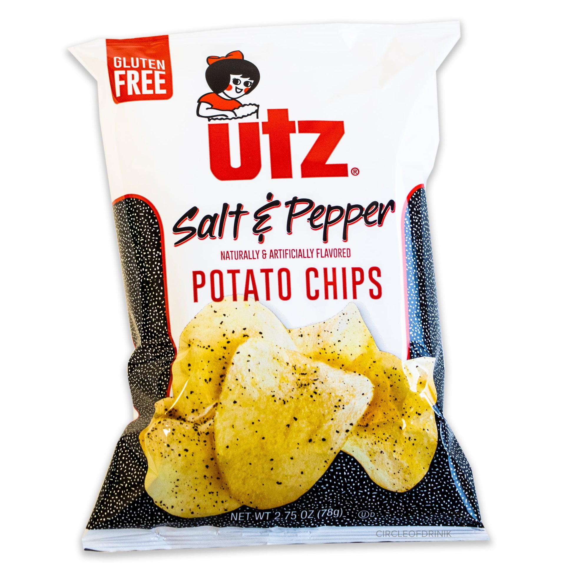 Utz Crab Potato Chip (3, 2.75Oz Bag) - Variety Pack - Utz Salt and Pepper Potato Chip (3, 2.75Oz Bags) - Delicious and Crispy - 6, 2.75Oz Bags Total