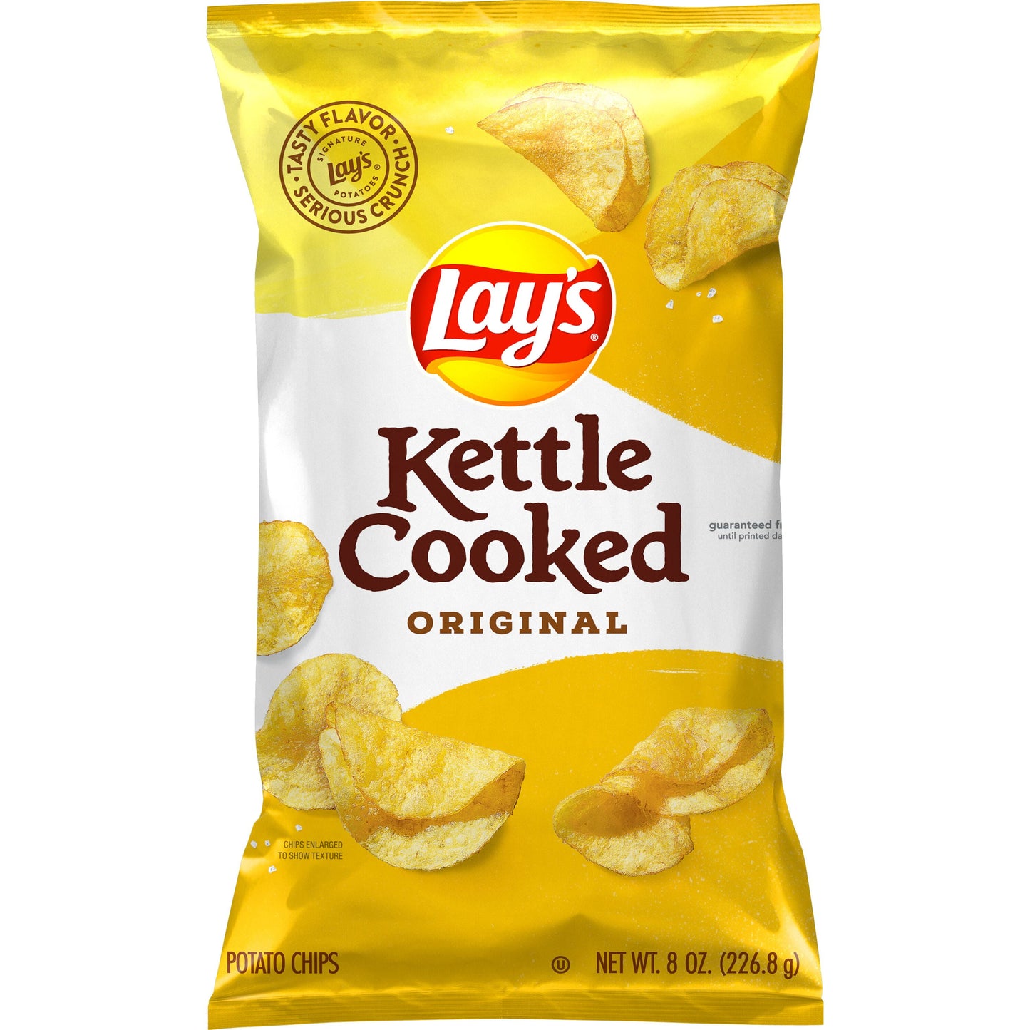 Kettle Cooked Original Potato Snack Chips, 8 Oz Bag