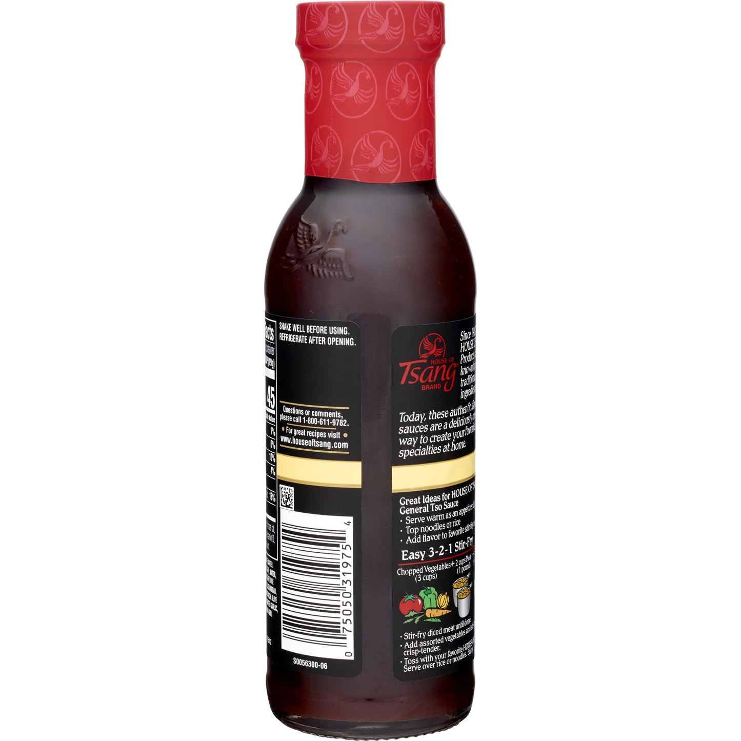 General Tso Stir-Fry Liquid Sauce, 12.6 Oz Glass Bottle