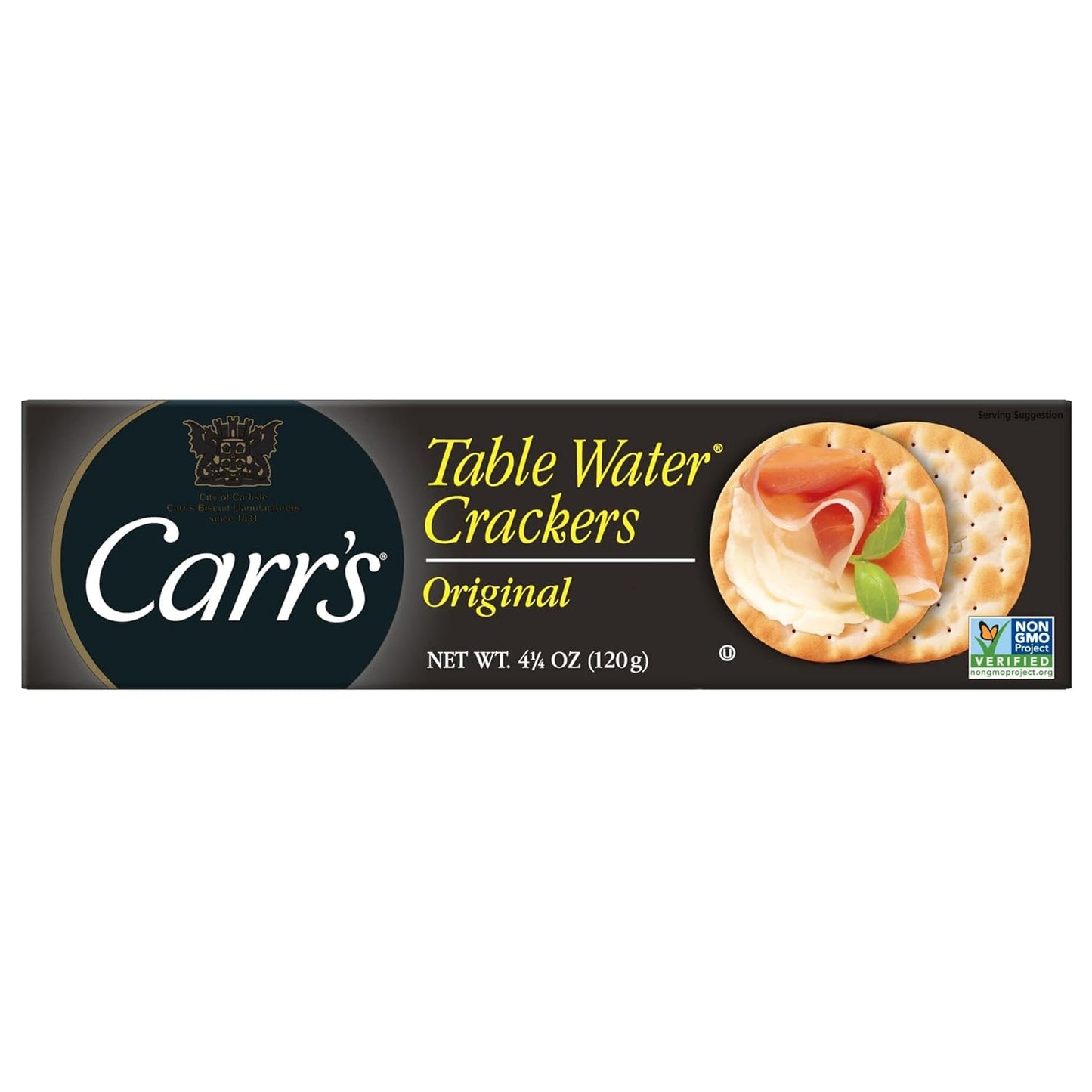 Table Water Crackers, Baked Snack Crackers, Party Snacks, Original (6 Boxes)