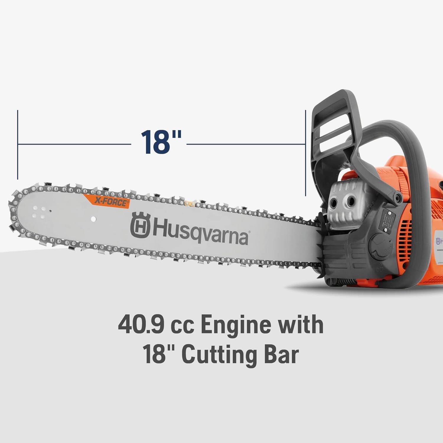 440 18 Inch Gas Chainsaw 40.9-Cc 2-Cycle