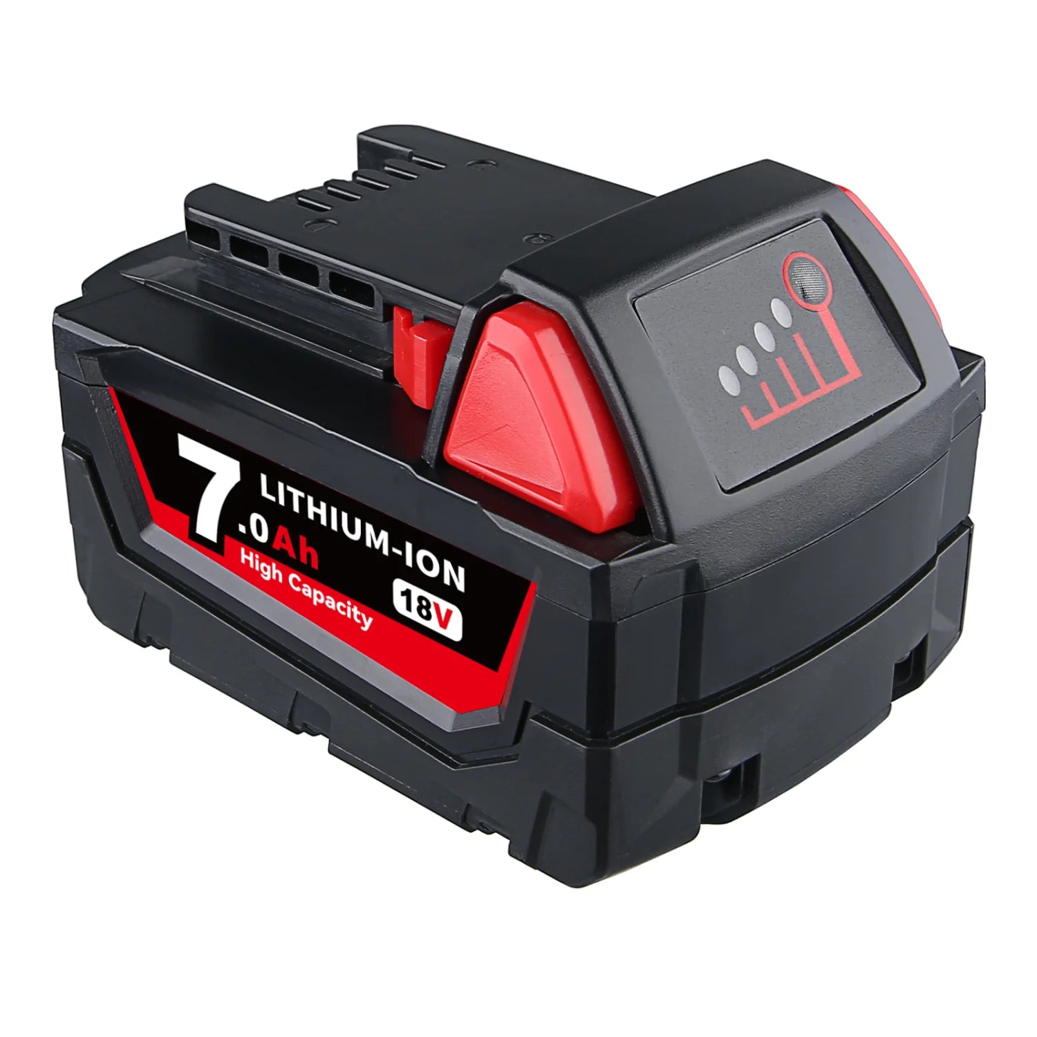 2 Pack Replacement Battery for Milwaukee 48-11-1852 M18 LITHIUM XC 7.0 Ah Extended Capacity Battery 18 Volt