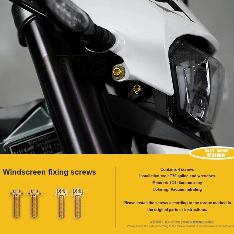 Surron ULTRA BEE upgrade modification titanium screws whole electric motorcycle modification titanium screws fastening