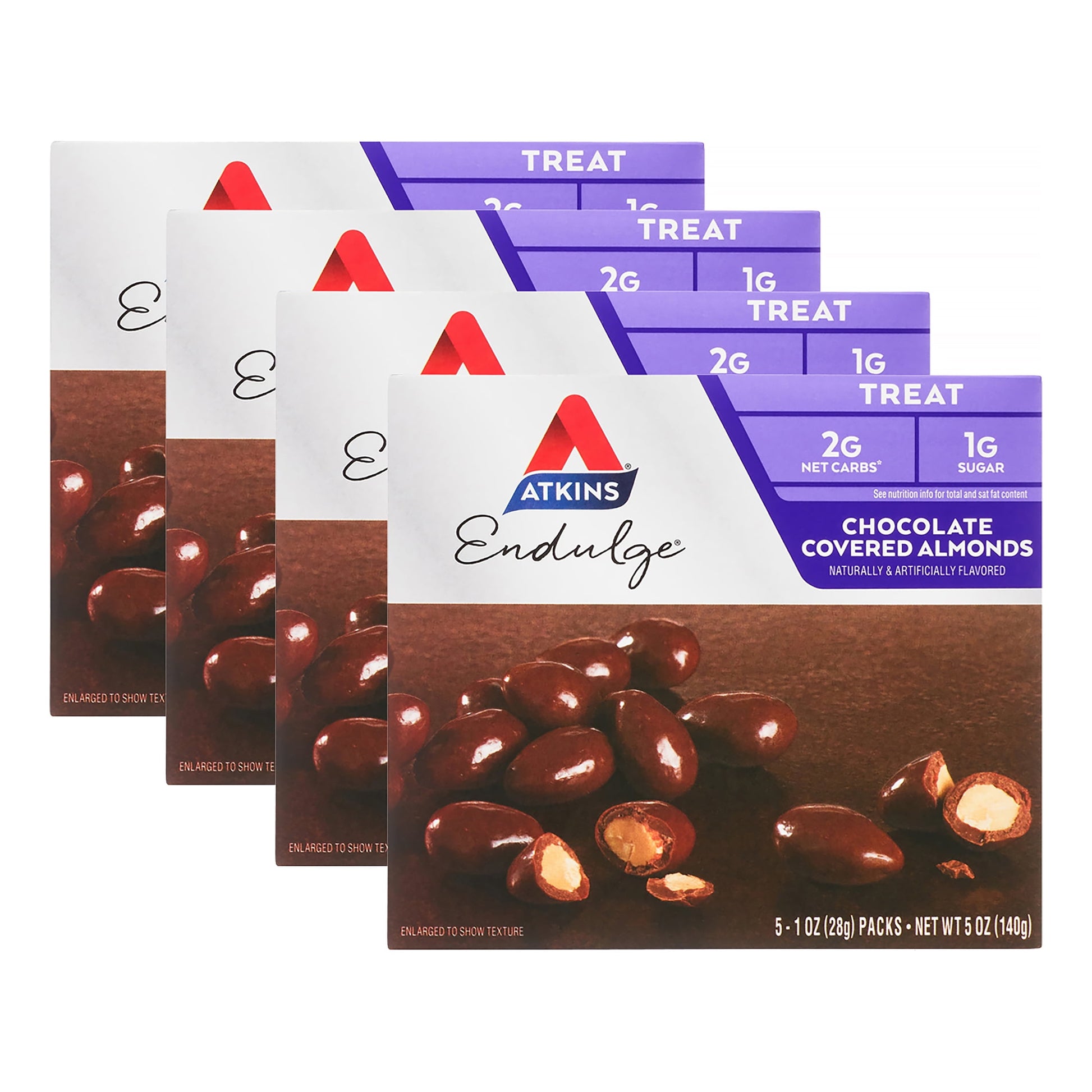 Endulge Treat, Chocolate Covered Almonds, Keto Friendly, 4/5Ct Boxes