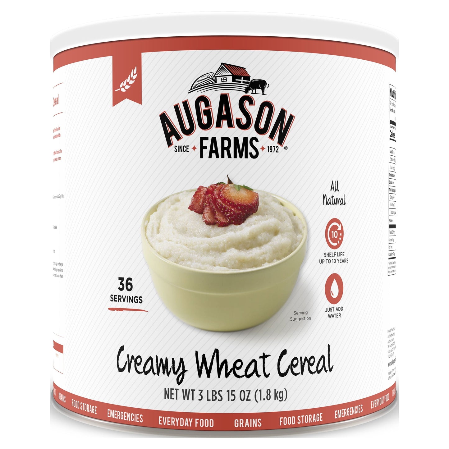 Creamy Wheat Cereal 65 Oz #10 Can