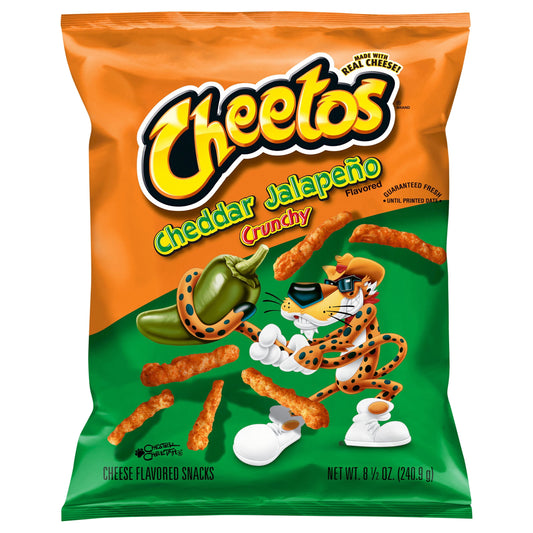 Crunchy Cheddar Jalapeno Cheese Puff Chips, 8.5 Oz Bag
