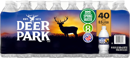 100% Natural Spring Water 40-16.9 Fl. Oz. Bottles