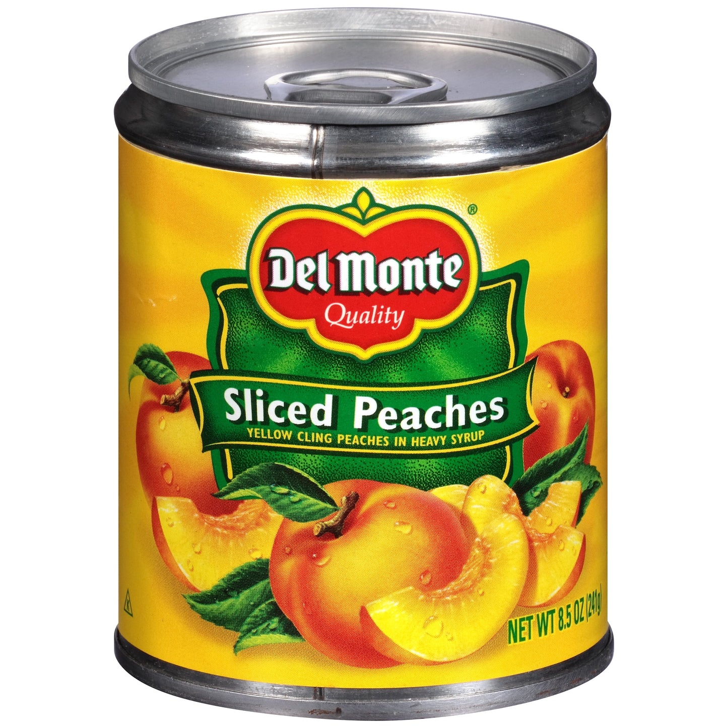 Sliced Peaches, Heavy Syrup, Canned Fruit, 8.5 Oz Can