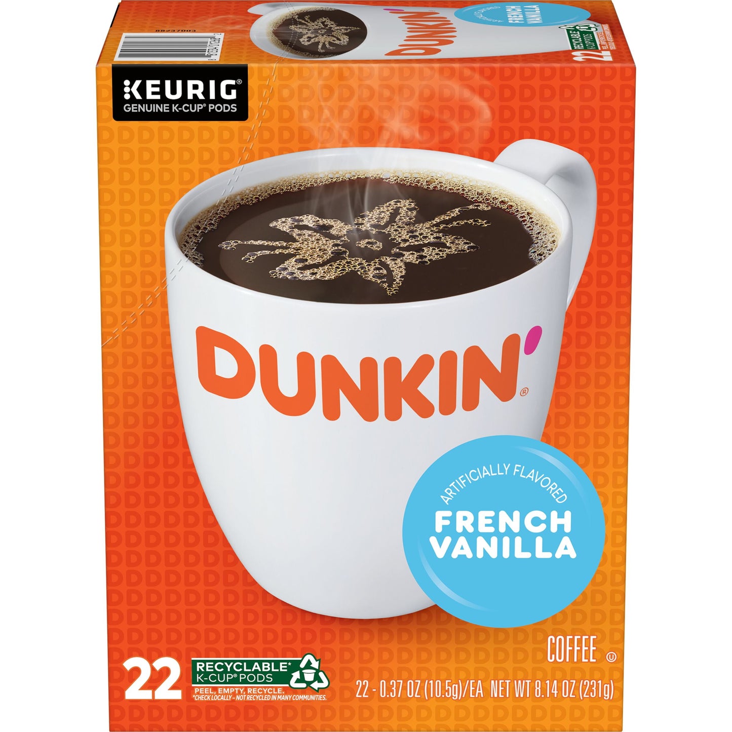 Dunkin' Original Blend Coffee, Medium Roast, K-Cup Pods, 22 Count Box