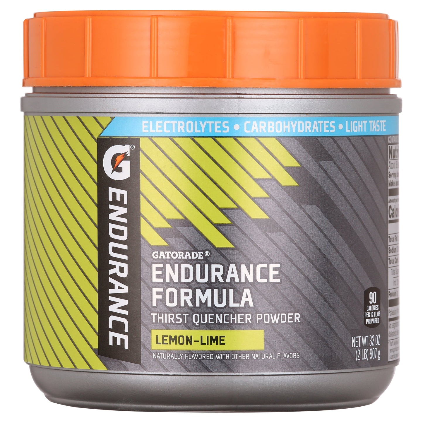 Endurance Lemon Lime Formula Sports Drink Mix Powder, 32 Oz Canister