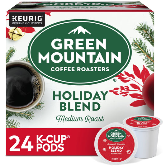 , Holiday Blend Medium Roast K-Cup Coffee Pods, 24 Count