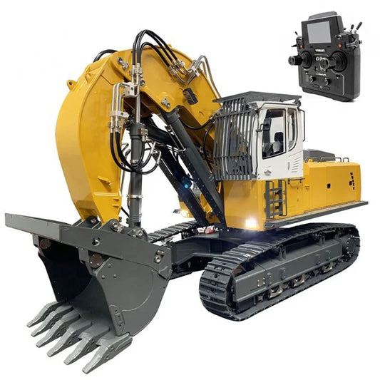 Professional Full Metal Hydraulic Forward Shovel Excavator Brushless Kabolite 1:14 K970-200 Face-Shovel Engineering Model