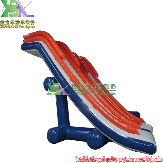 Inflatable Water Yacht Slide / Inflatable Dock Slide For Boat Commercial Use