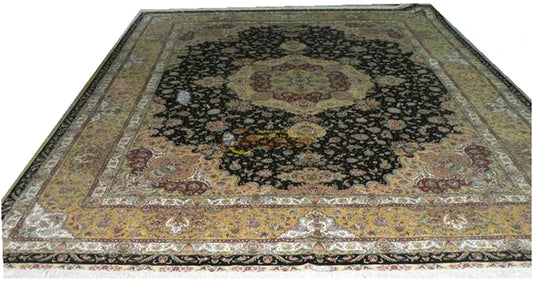 wool area rug luxury carpet Silk Persian Oriental woven  Living Room Pattern