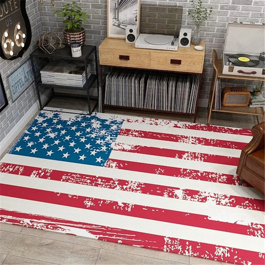 USA UK Flag Stripe Star Union Jack Vintage Carpet Kitchen Entrance Doormat Bedroom Hallway Floor Mat Bathroom Anti-Slip Rug