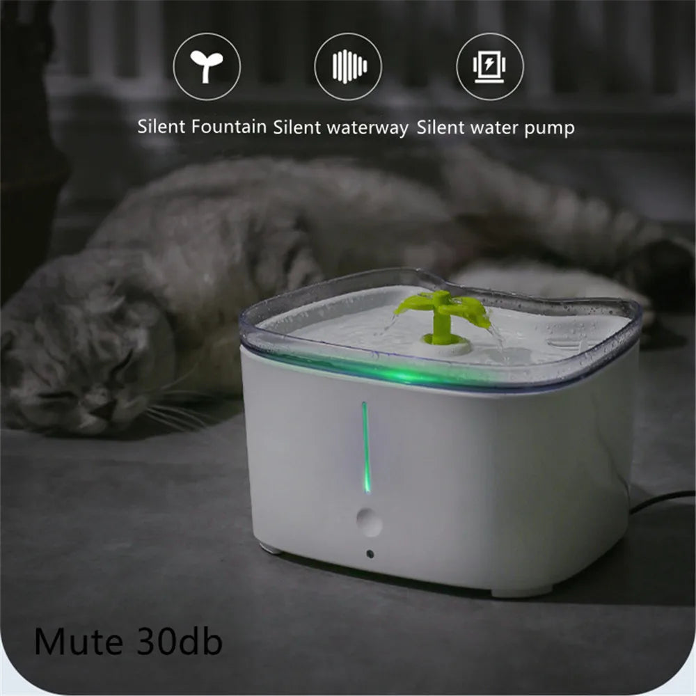 Automatic Water Fountain for Cats and Dogs, Drinking Bowl, Indoor Pet Water Dispenser, Quiet Pump