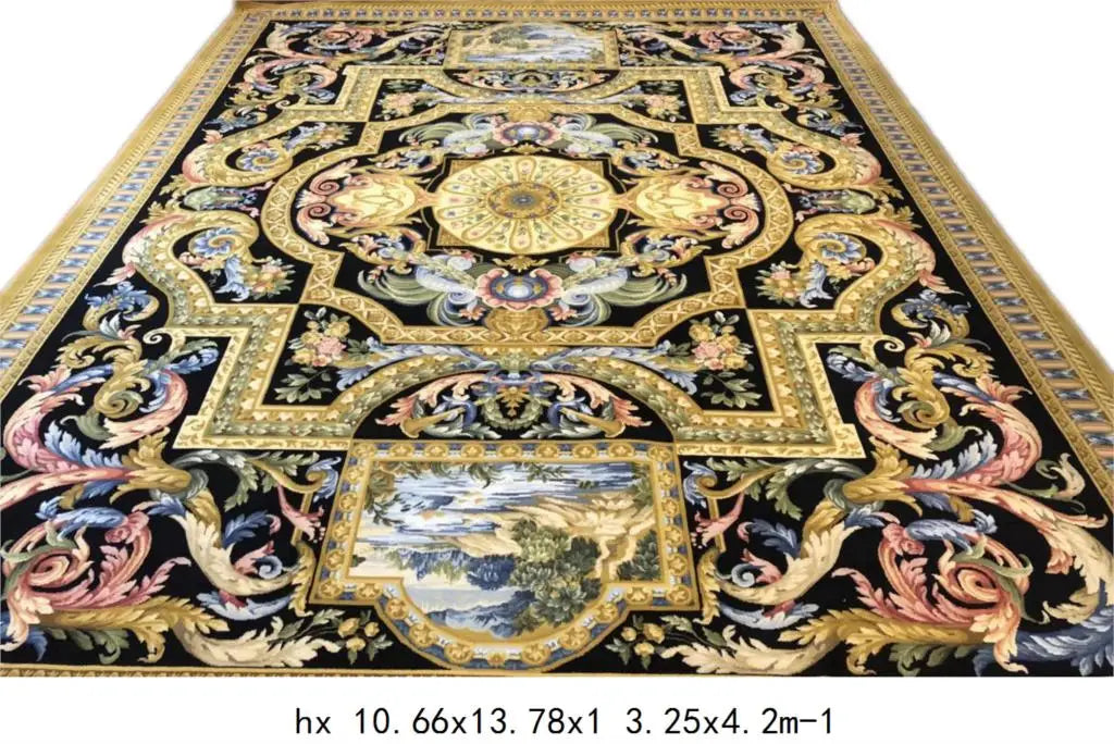 Thick Plush French Savonnerie Rug