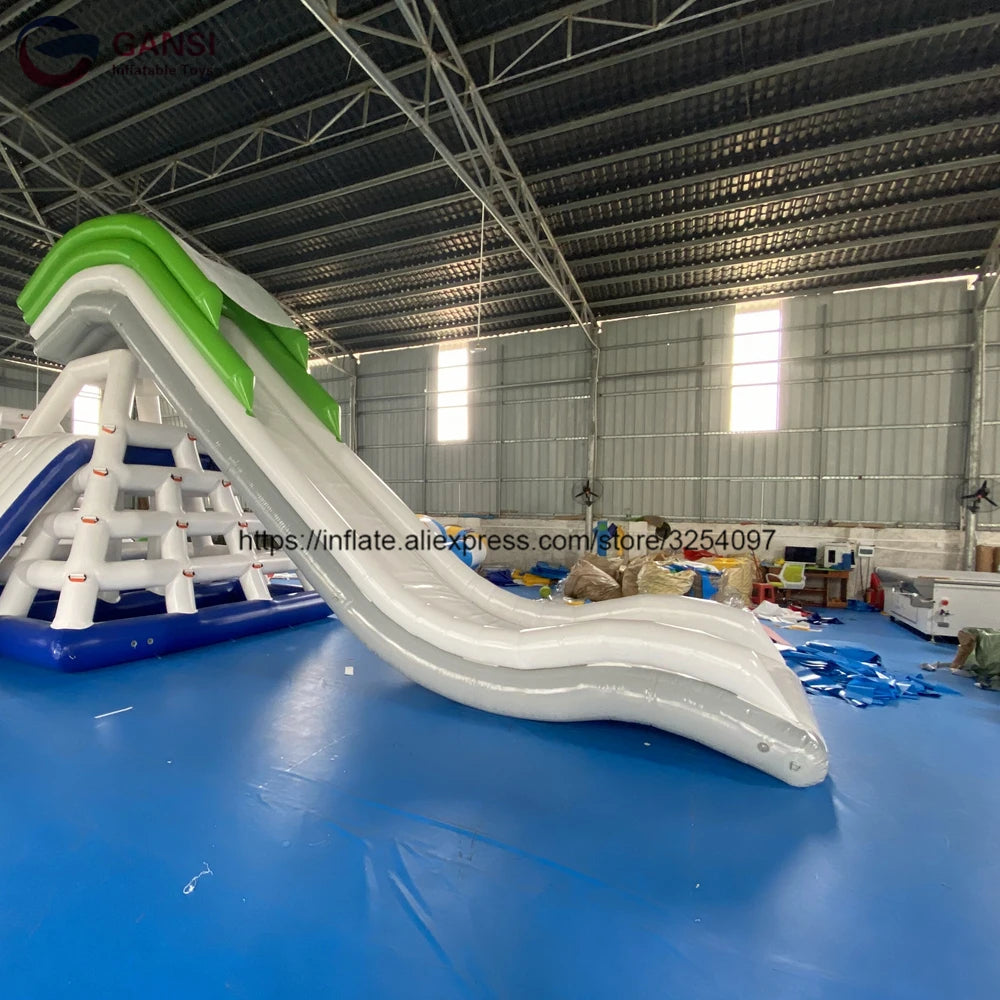 inflatable dock slide freestyle cruiser floating inflatable yacht slide for boat